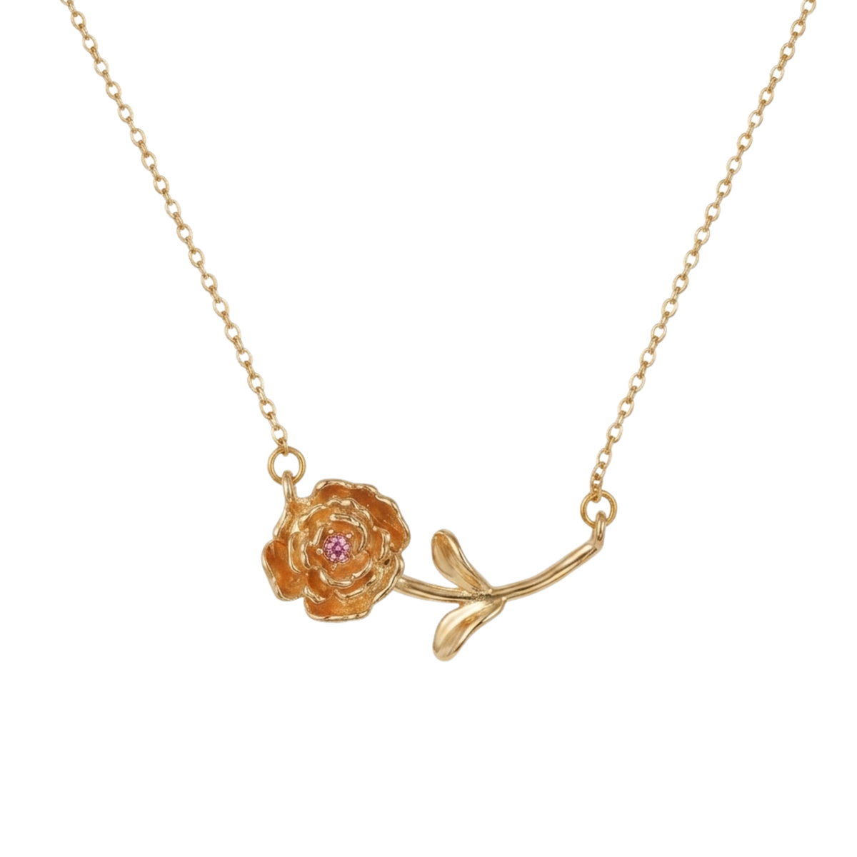 Birth Flower Necklace