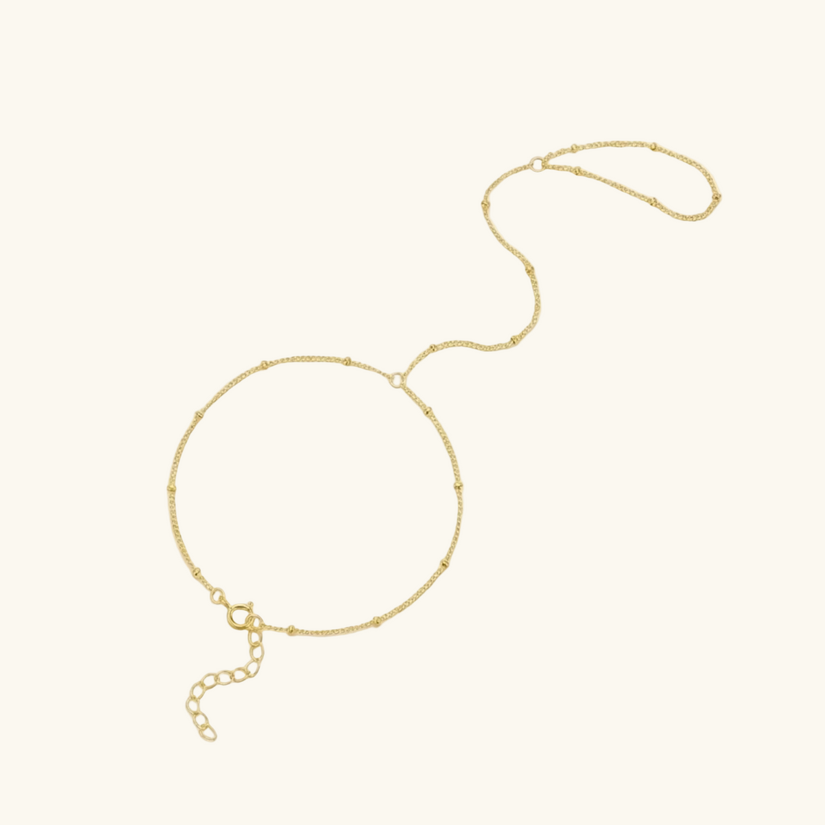 Minimal Beaded Hand Chain