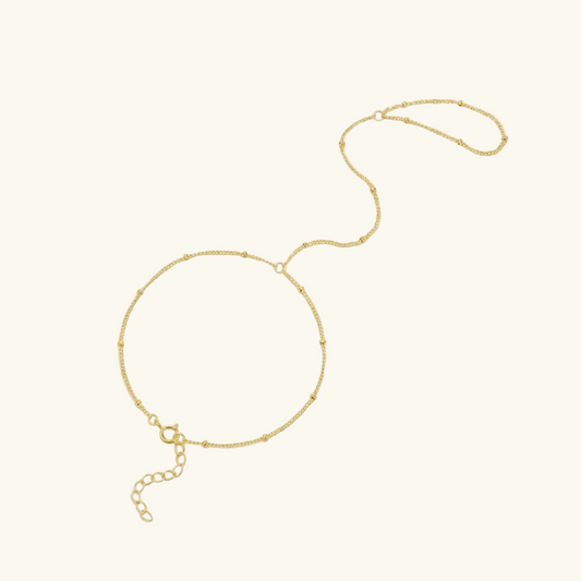 Minimal Beaded Hand Chain