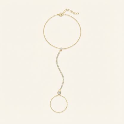 Pavé Curve Hand Chain