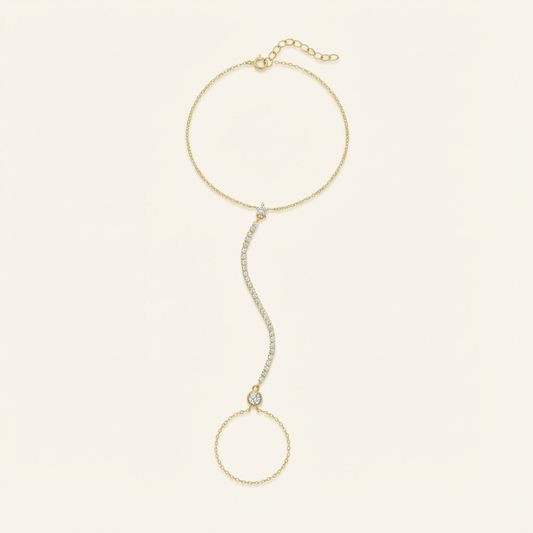 Pavé Curve Hand Chain