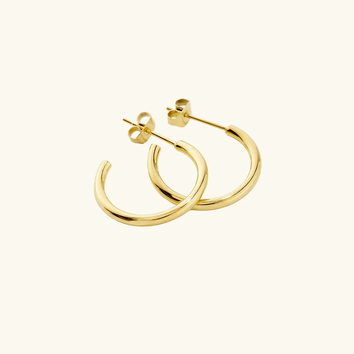 Classic Gold Open Hoop Earrings