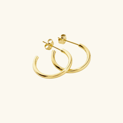 Classic Gold Open Hoop Earrings
