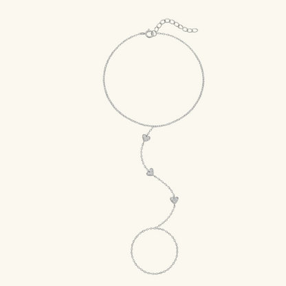 Crystal Heart Hand Chain
