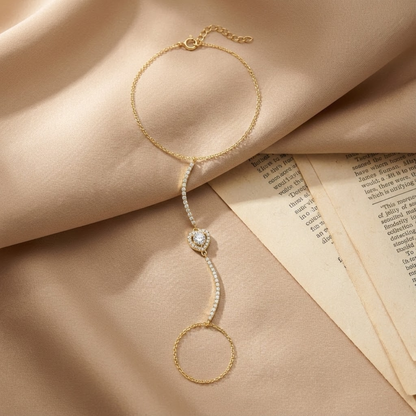 Heart Halo Hand Chain