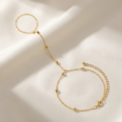 Minimal Beaded Hand Chain