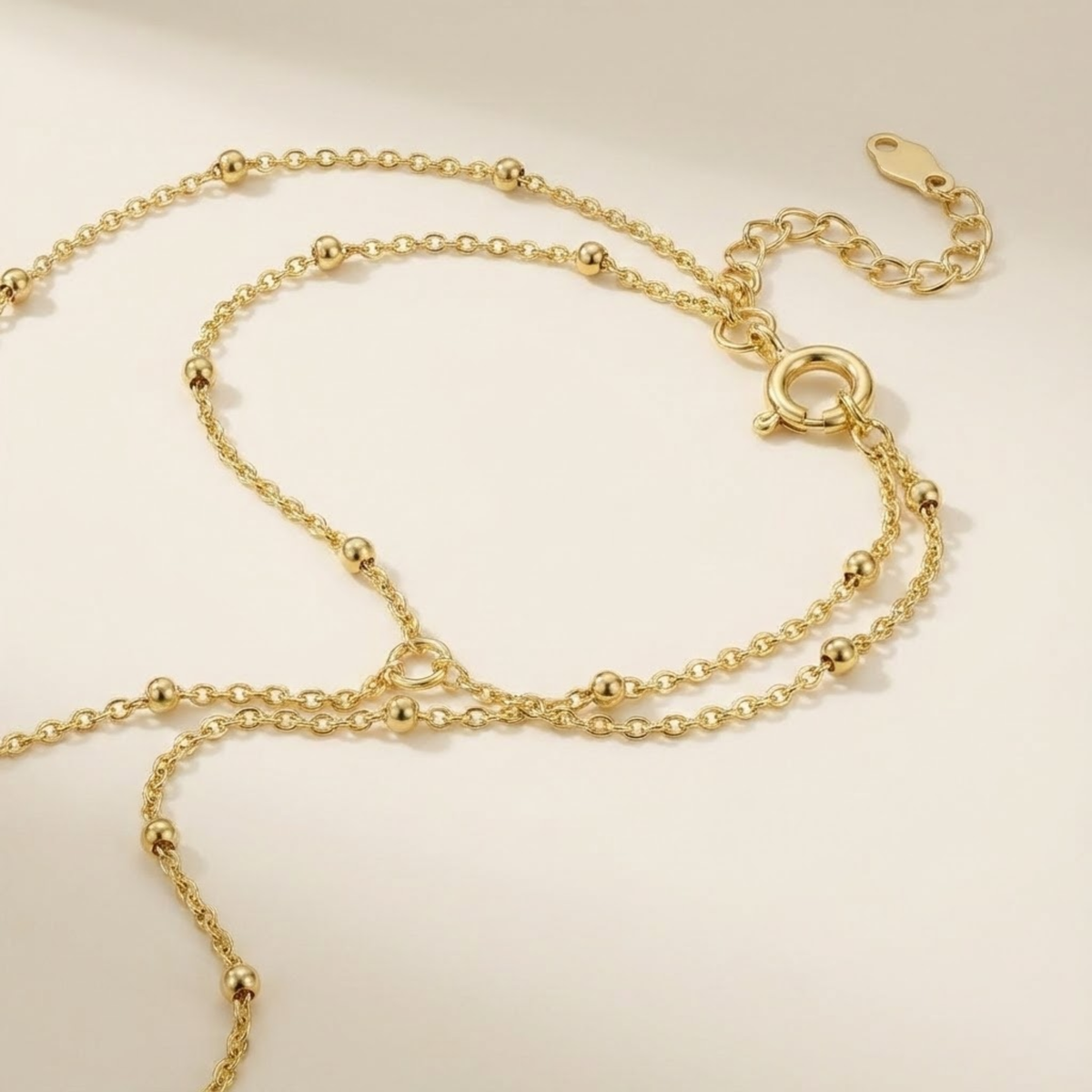 Minimal Beaded Hand Chain