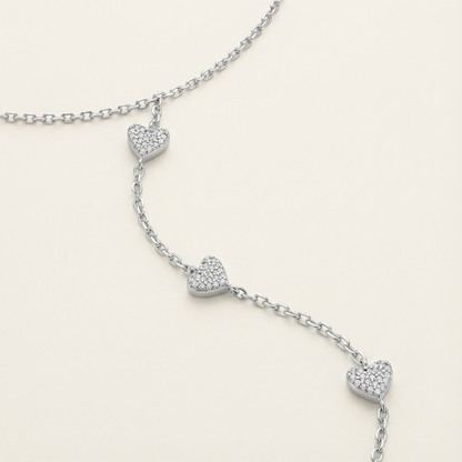 Crystal Heart Hand Chain