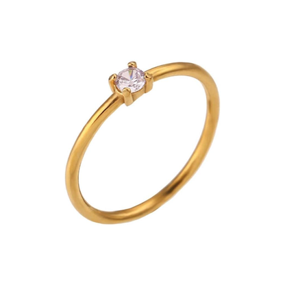 Birthstone Solitaire Ring