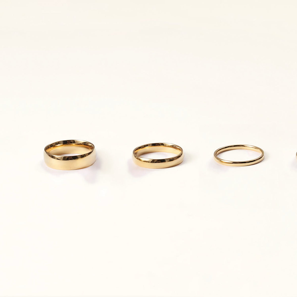 Classic Band Ring Set