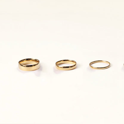 Classic Band Ring Set