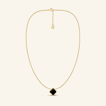 Black Rosette Necklace