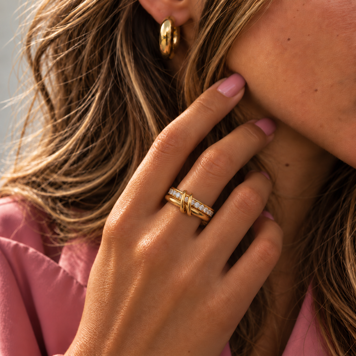 Crystal Stack Ring