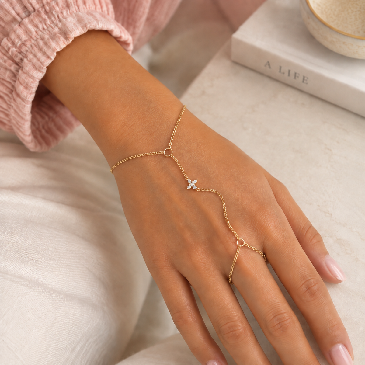 Crystal Star Hand Chain