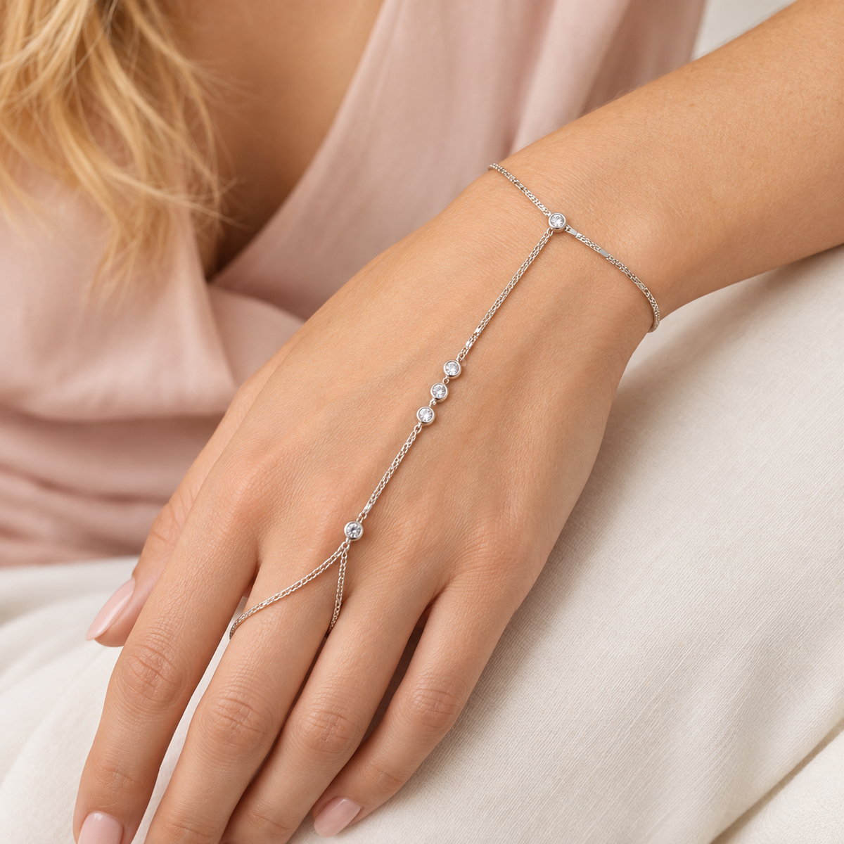 Crystal Veil Hand Chain