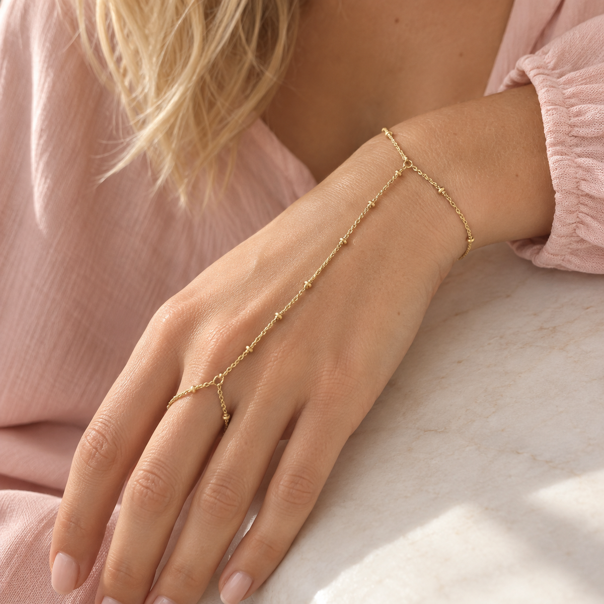 Satellite Bead Hand Chain