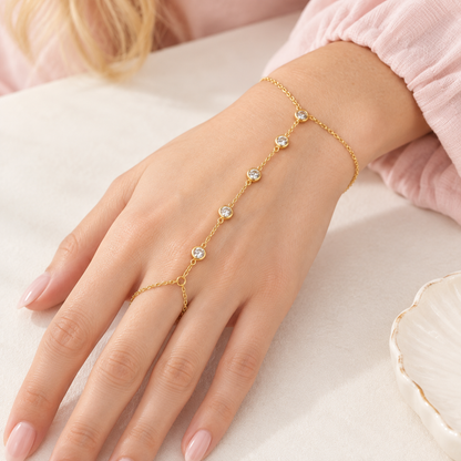 Moonveil Line Hand Chain