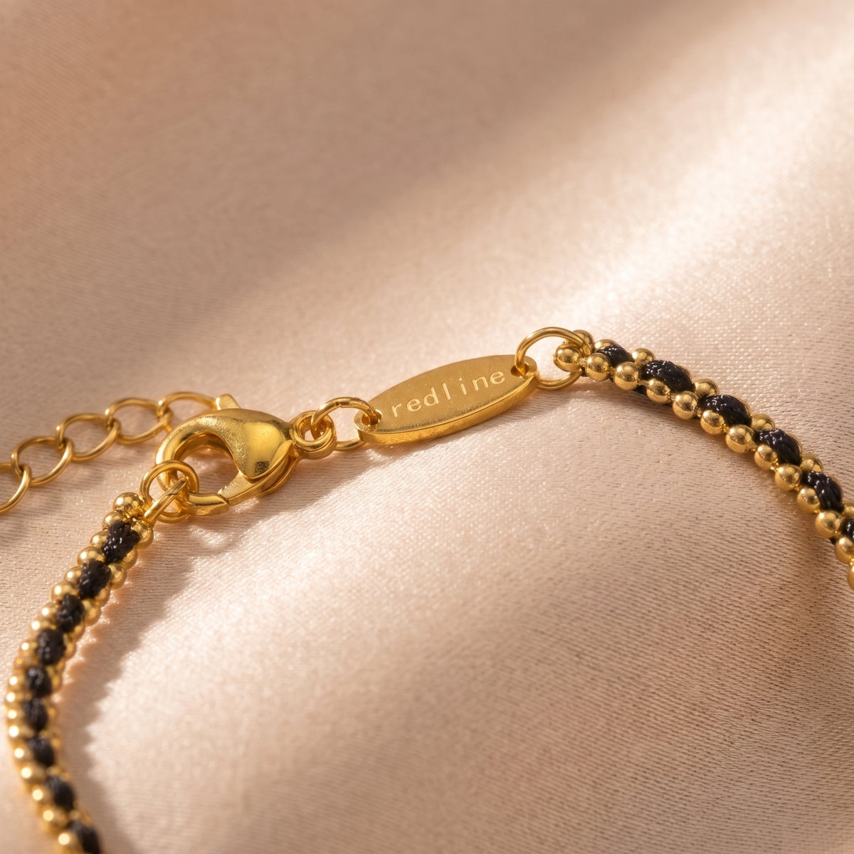Black Bead Chain Bracelet