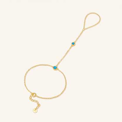 Blue Stone Hand Chain