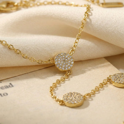 Crystal Disc Hand Chain