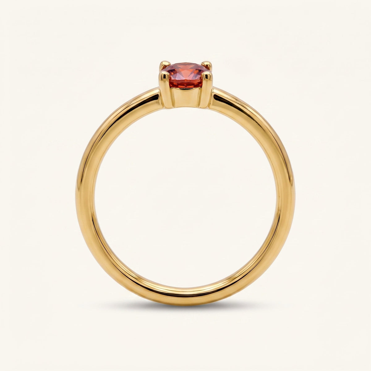 Birthstone Solitaire Ring