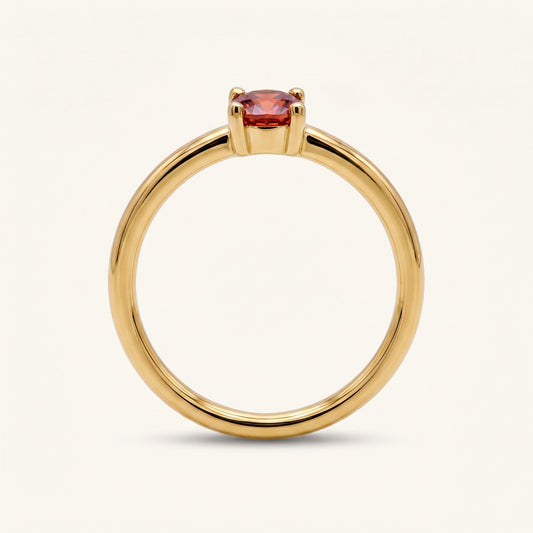 Birthstone Solitaire Ring