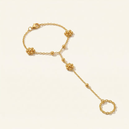 Golden Flower Hand Chain