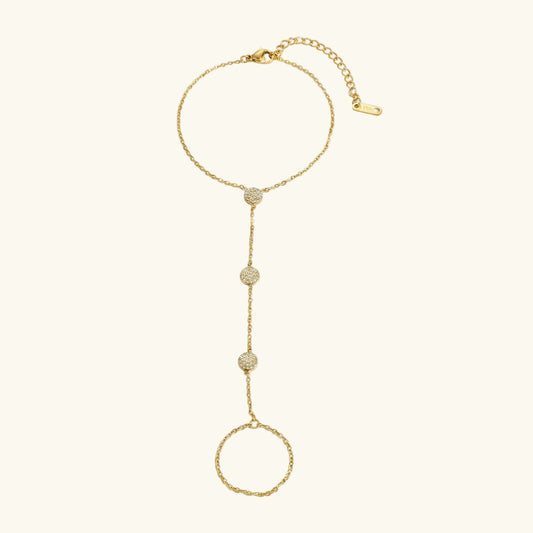 Crystal Disc Hand Chain