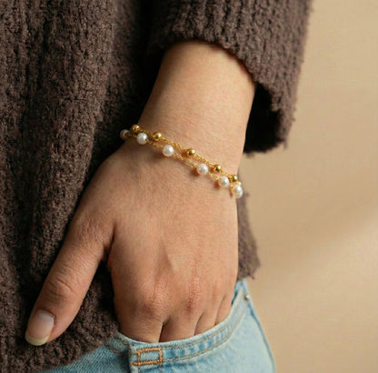 Callie Layered Pearl Bracelet