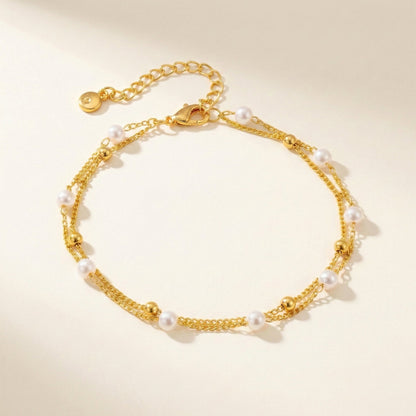 Callie Layered Pearl Bracelet