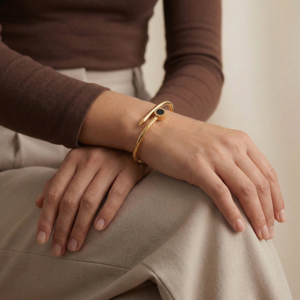 Amanda Gold Nail Bangle