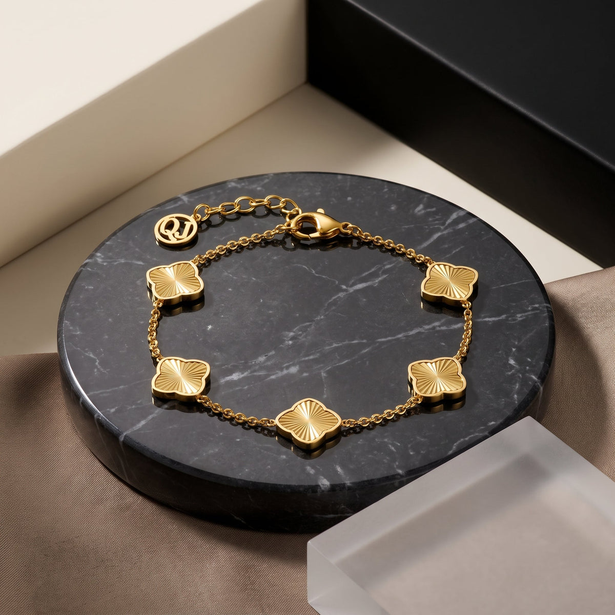 Gold Rosette Bracelet