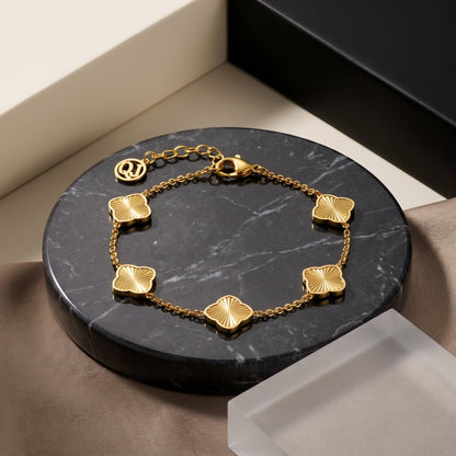 Gold Rosette Bracelet