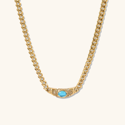 Gemstone Bar Necklace
