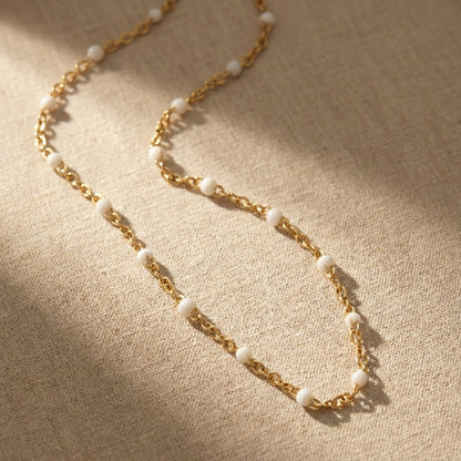 Pearl Station Chain Necklace