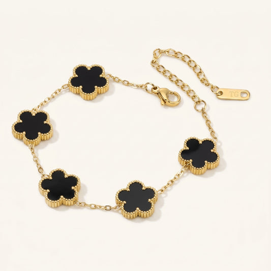 Mitternachtsblüten-Armband