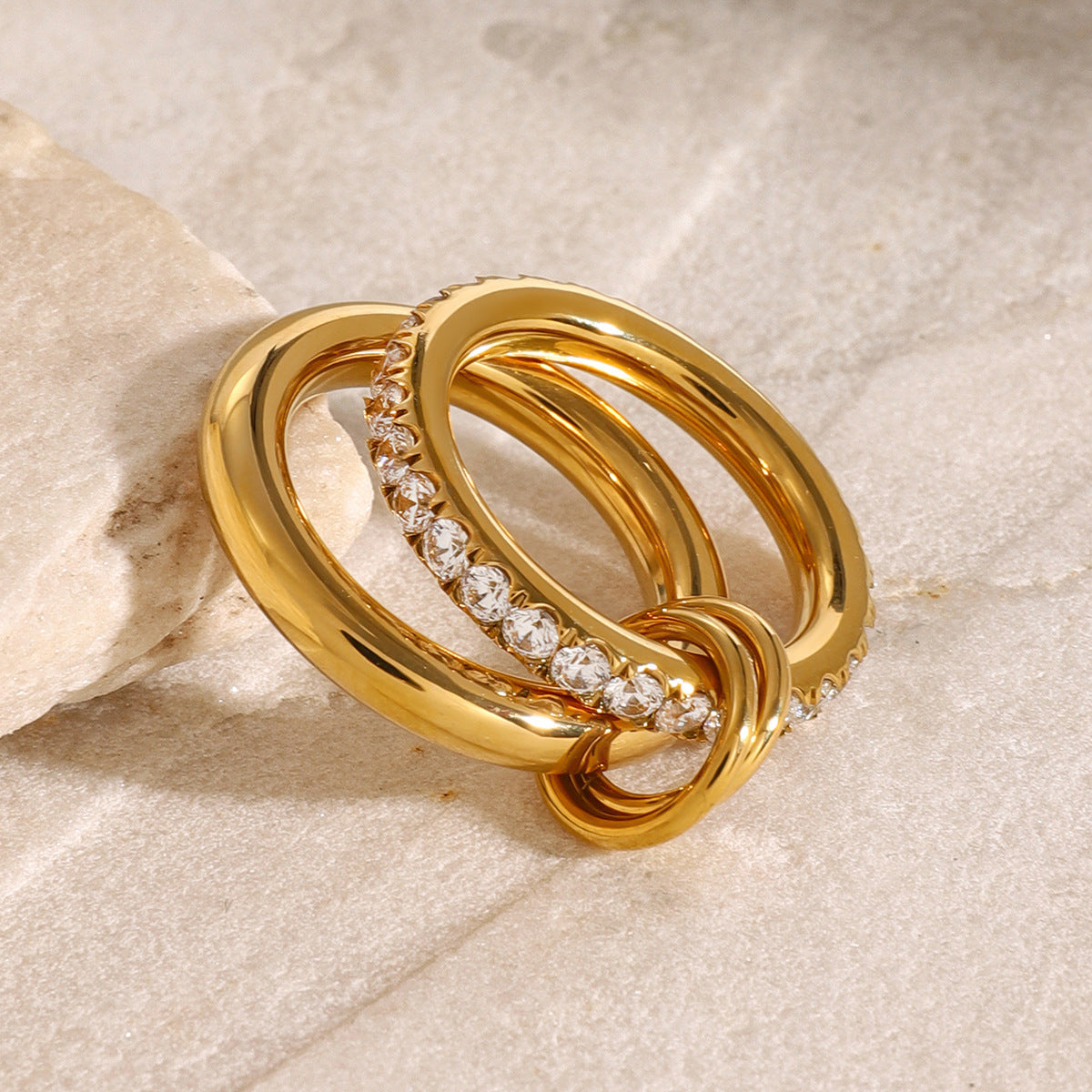 Crystal Stack Ring