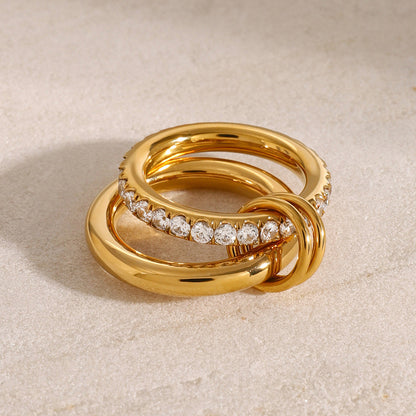 Crystal Stack Ring