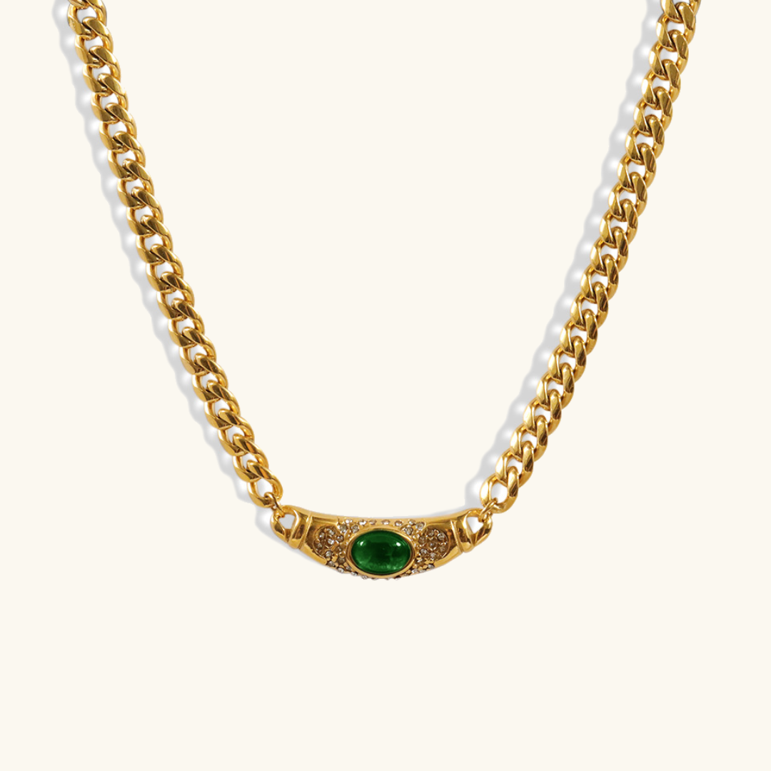 Gemstone Bar Necklace