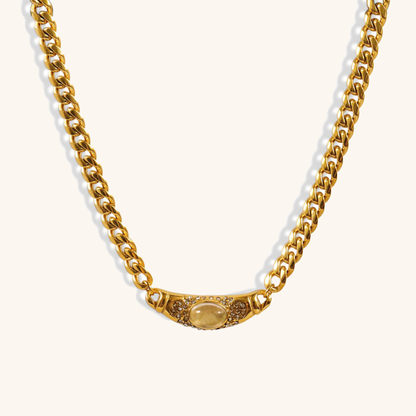 Gemstone Bar Necklace