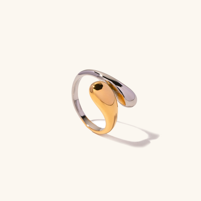 Sculpted Drop Ring