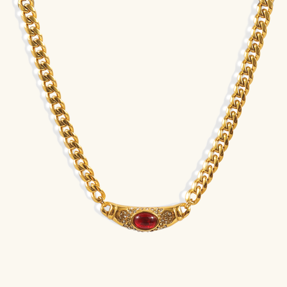 Gemstone Bar Necklace