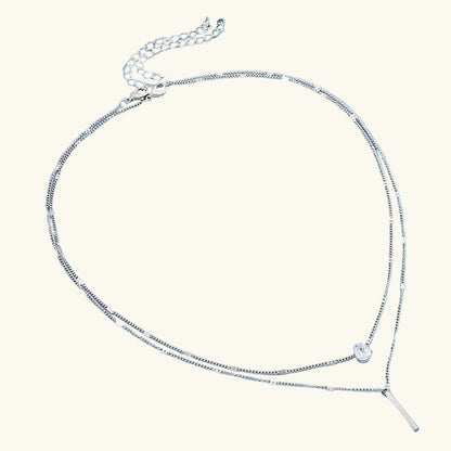 Double Layer Crystal Necklace