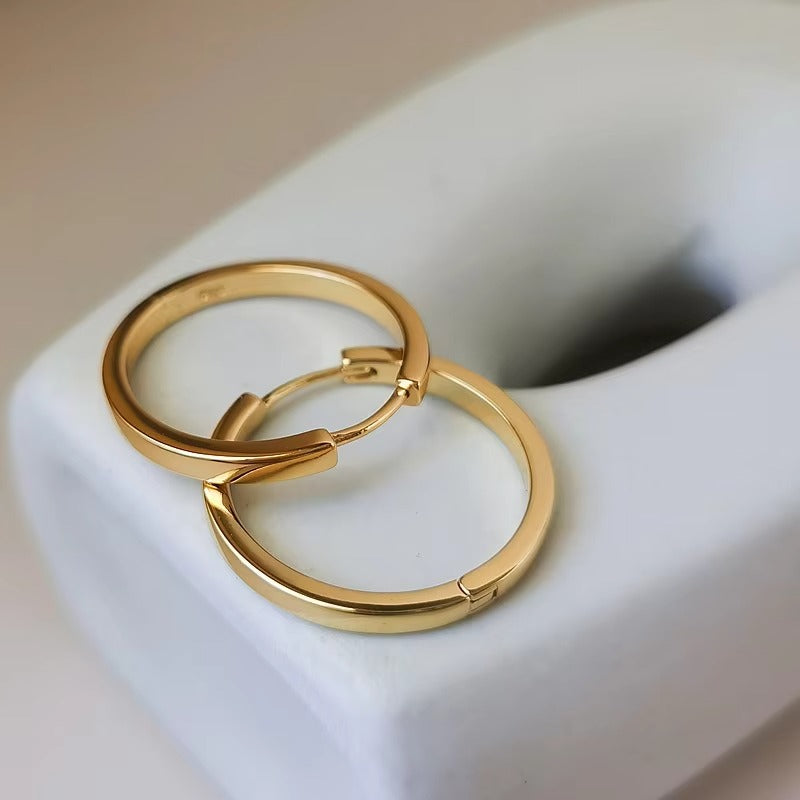 Slim Everyday Hoop Earrings
