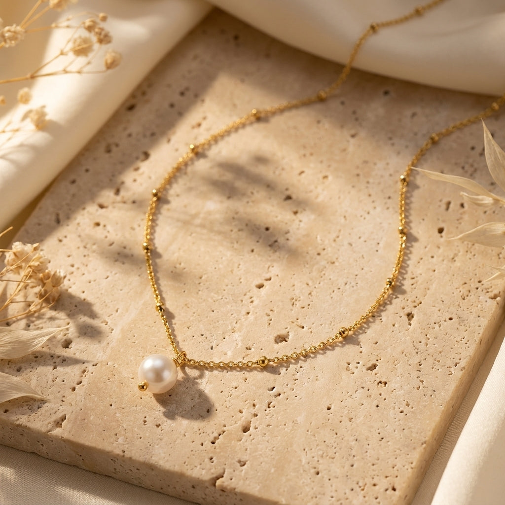 Single Pearl Necklace