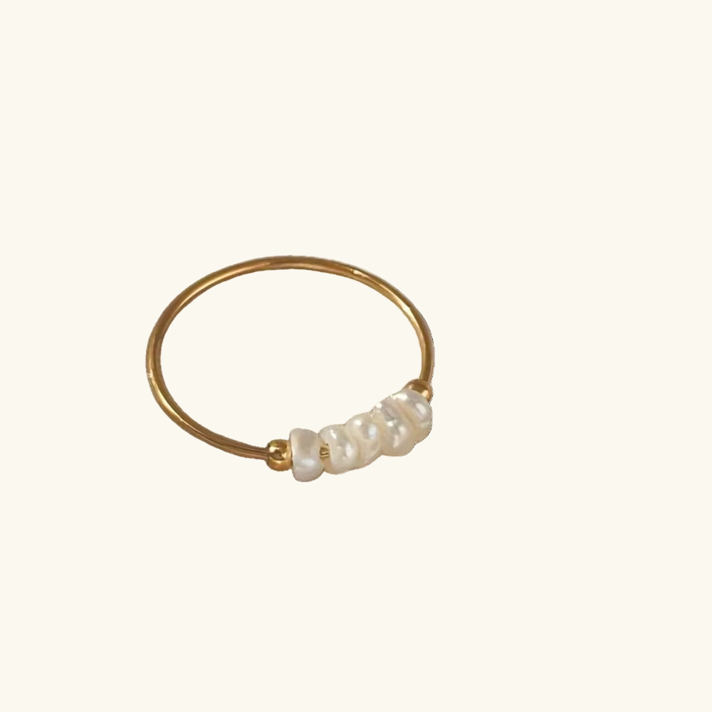 Pearl Row Ring