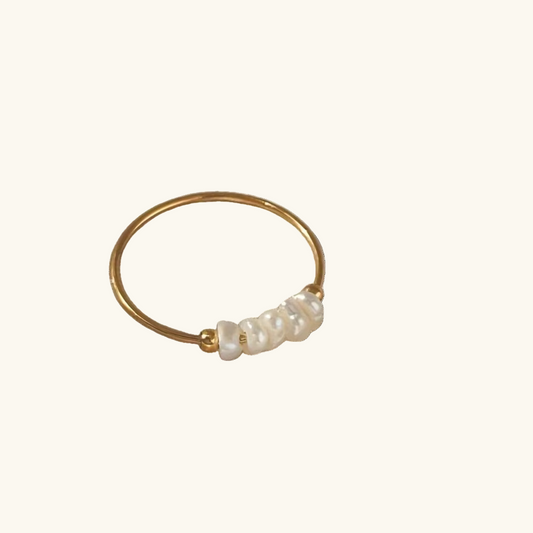 Pearl Row Ring