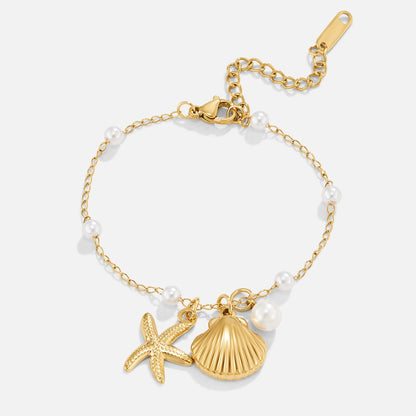 Aria Shell Charm Bracelet