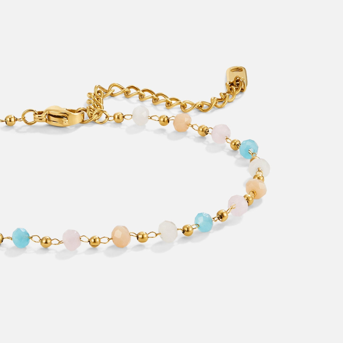 Pastel Crystal Bead Bracelet
