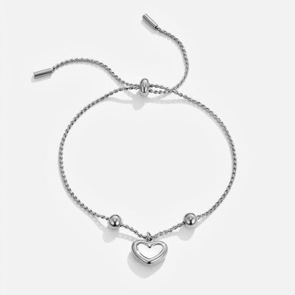 Open Heart Slider Bracelet